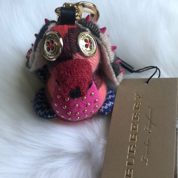 Burberry Accessories - NWT Burberry spaniel dog zoo bag charm keychain